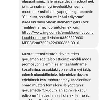 ING Emekli Promosyonu Hatası