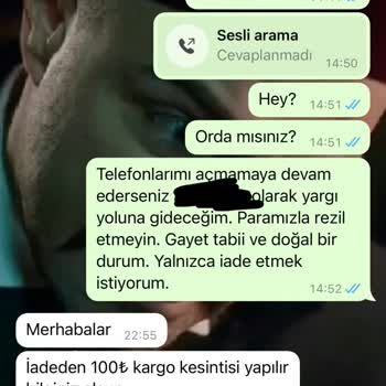 Moda Nisvan İade Kargo Ücreti Talebi