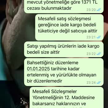 Moda Nisvan İade Kargo Ücreti Talebi