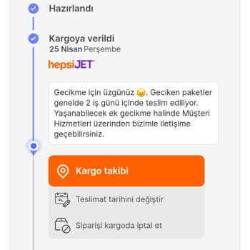 Hepsiburada Kargo Teslimat Süresi