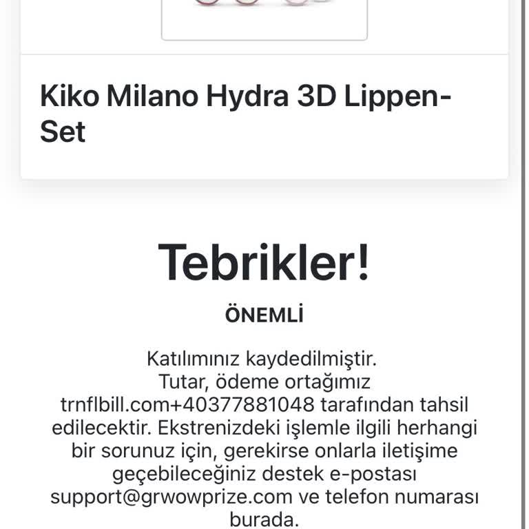Kiko Milano Kiko Sponsorlu Sipariş