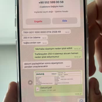 Cadde Store Ön Ödeme Alıp Ürün Göndermemesi