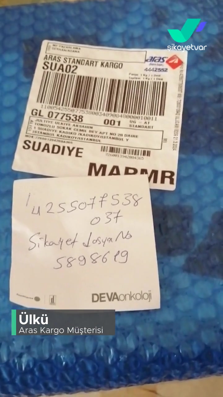 Aras Kargo Kargom Çalındı, Çözümünü Bekliyorum videonun kapak resmi