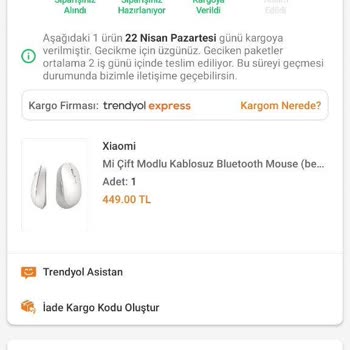 Trendyol Express Teslimat Gecikmesi Hakkında Şikayet