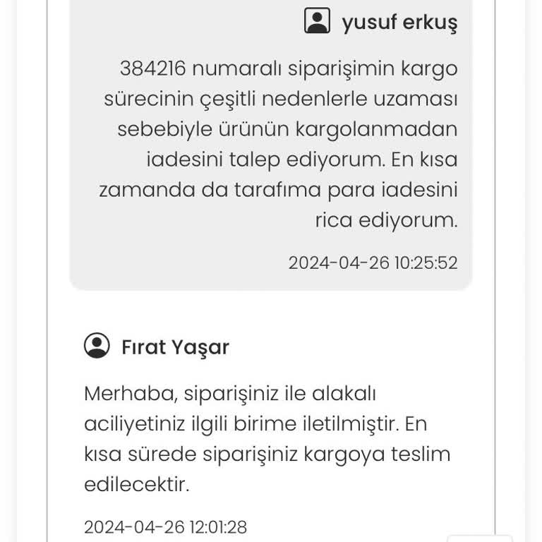 EasyCep, Siparişleri Kargolamıyor Ve İade Sağlamıyor.