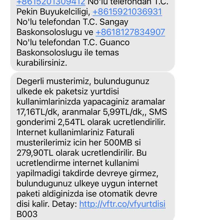 Vodafone Müşteri Mağduriyeti )