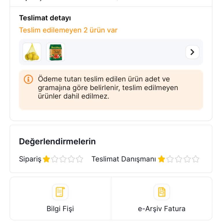 Migros Online Eksik Ürün Teslimatı Ve İletişim Kurulamama