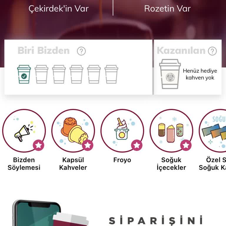 Kahve Dünyası Doğum Günü Hediyesi