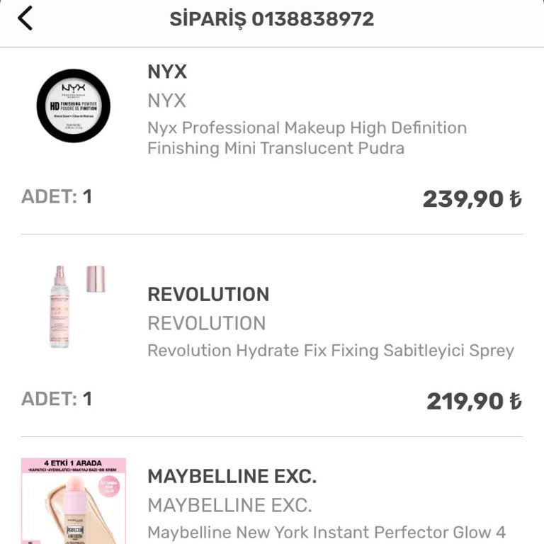 Watsons Eksik Ürün Gelmesi