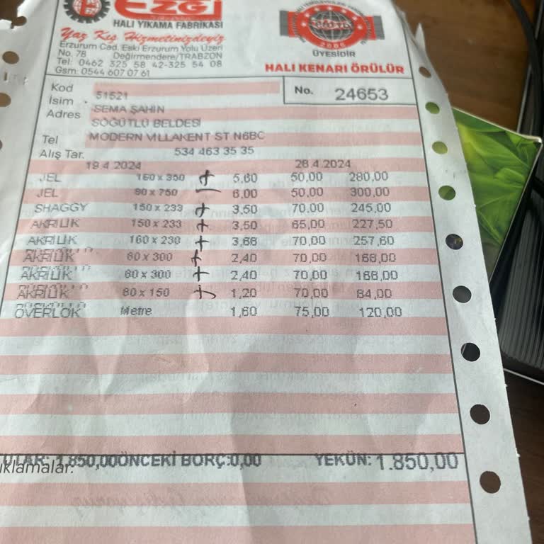 Ezgi Temizlik (Trabzon) Trabzon Ezgi Halı Şikayetim Var