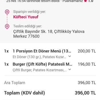 Köfteci Yusuf Müşterisinden Bir Özür Bile Dilemedi