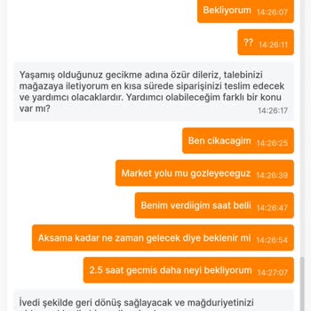 Migros Sanal Market Zamanında Teslimat Yapmıyor