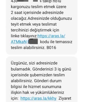 Aras Kargo Adreste Olduğum Halde Kargomu Teslim Etmediler