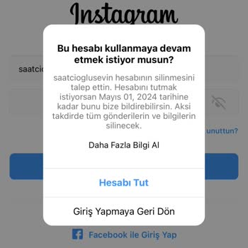 Instagram Hesap Silme Hatası