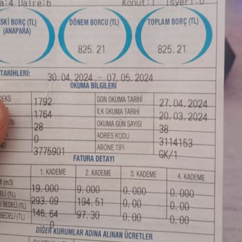 ABB - Ankara Büyükşehir Belediyesi 825 TL Lik Su Faturam