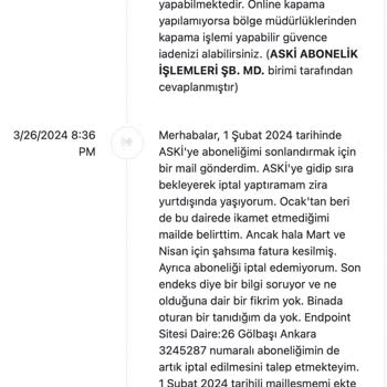 ASKİ Abonelik İptal Etmiyor, Mağduriyet Yaşatıyor