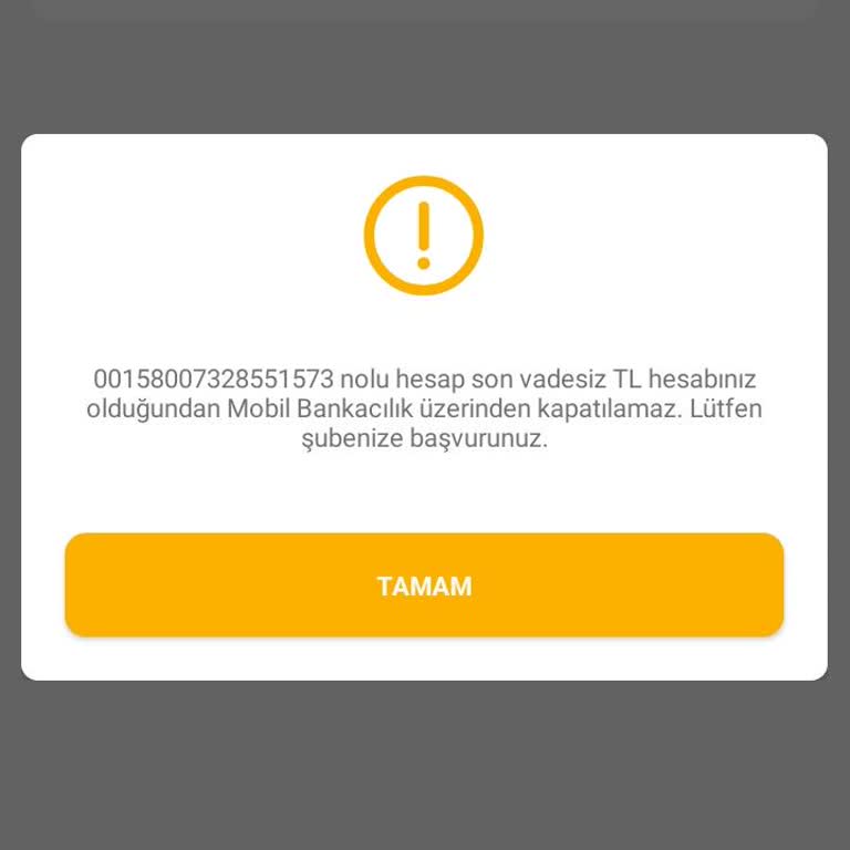 VakıfBank Hesap Kapatmıyor Yardım