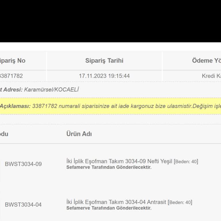 Sefamerve 5 Aydır Ücret İadesi Yapmıyor