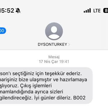 Dyson Siparişimi Bilerek Göndermedi