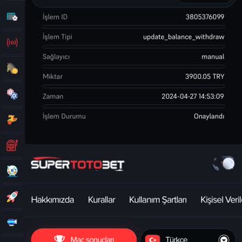 Supertotobet Bakiye Siliyor!