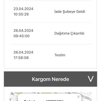 A101 A. Ş - Bir Günde Kargo Şikayet
