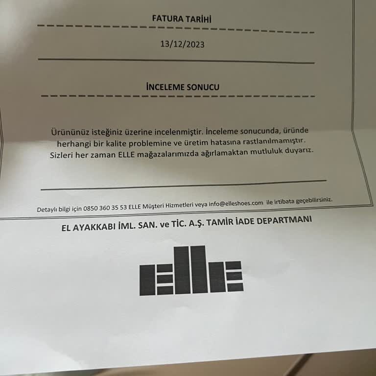 Elle Ayakkabı Kalitesizliği Ve Müşteri Memnuniyetsizliği