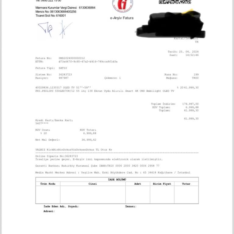 PHILIPS TV Media Markt Bozuk Ürün Satıyor