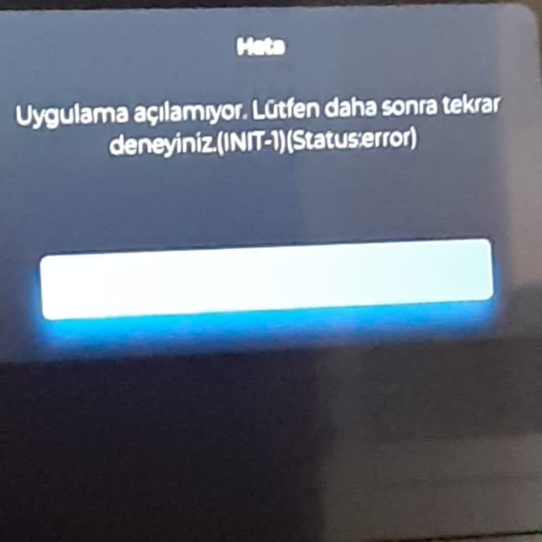 Digiturk Inıt-1 Hatası Alıyorum