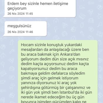 Marcar Plaza Ankara'dan İstanbul'a Boşa Seyahat Hayal Kırıklığı