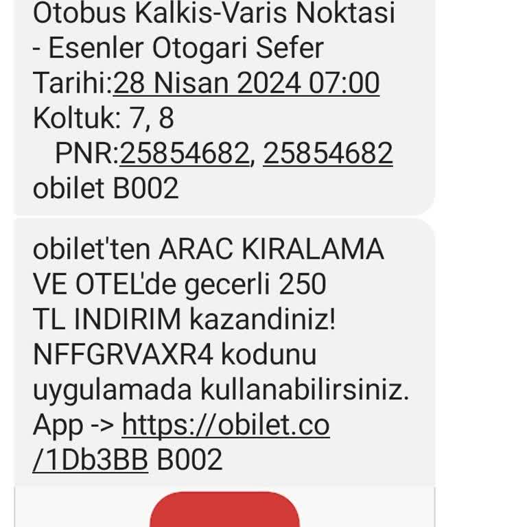 Obilet Koltuk Numaralarımız İzinsiz Değiştirildi