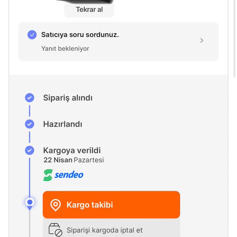 Sendeo Kargo Ürünümü Teslim Etmedi