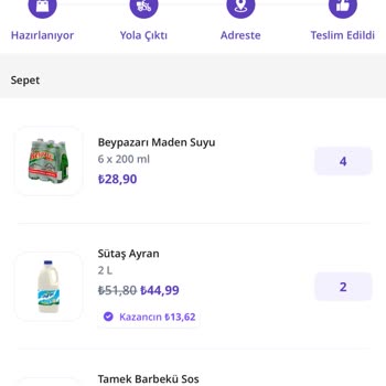Getir Tarafından Son Tüketim Tarihi Yakın Ürün Teslimi