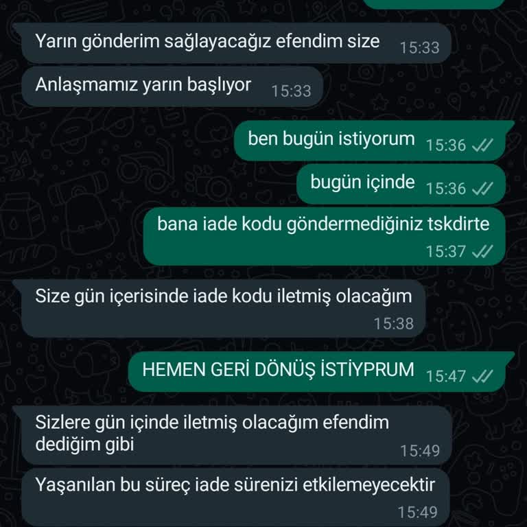 Lesequence İade Yapamıyorum Paramı Geri İstiyorum!