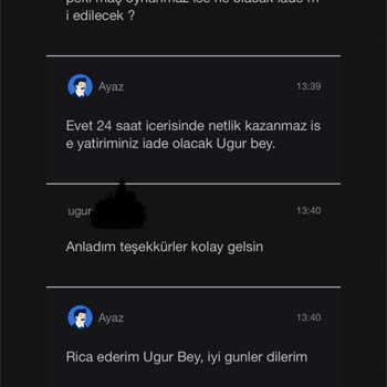 Bay Mavi Bahis Bay Mavi Kazanan Bahsi Kaybetti Gösterdi Ve Parayı İade Etmedi.