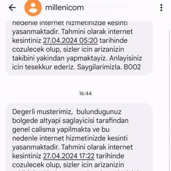 Millenicom İnternet Kesintisi Zulmü