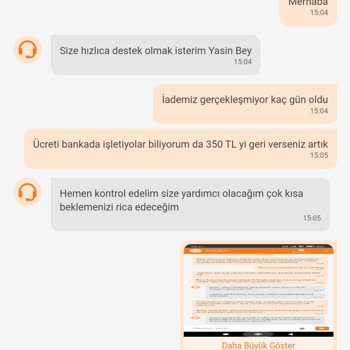 Trendyol Yemek Trendyol Para İadesi Yapmıyor 15 Gündür