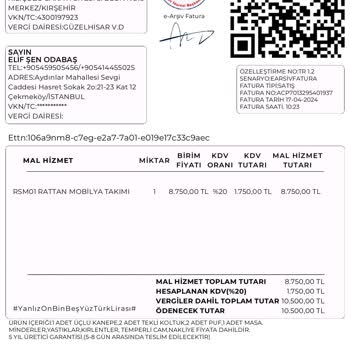 Teslim Edilmeyen Ürün Bambu Ahşap Dekorasyon