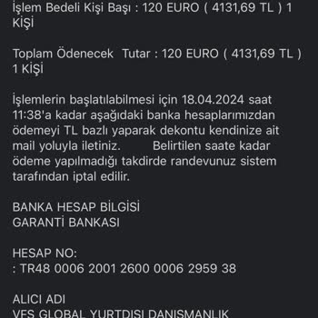 Expert Vize Danışmanlık Randevu Veriyorum Deyip Paramı Aldıktan Sonra İletişimi Kestiler!