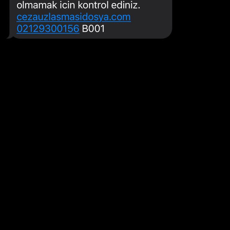 ERESTA (SMS) Şahsıma Ait Atılan Sahte Mesaj