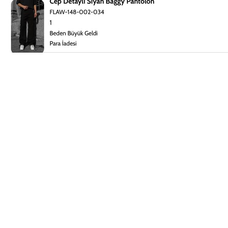 Flaw Wear Ürün İadesi Yaptım Yetkililer İlgilenmiyor