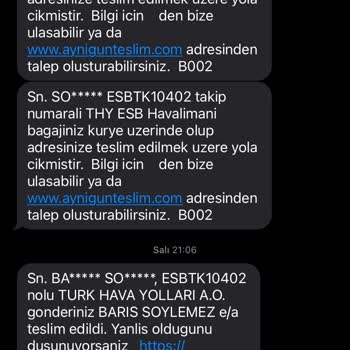 AGT Kurye Kargomu Başkasına Teslim Etti.