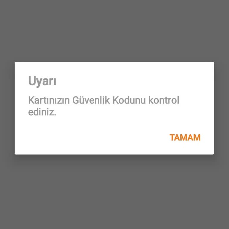 İninal Kart Güvenlik Kodunda Sıkıntı Var