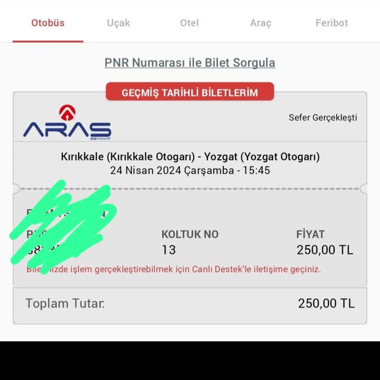 Aras Turizm Otogardan Yolcu Almıyorlar