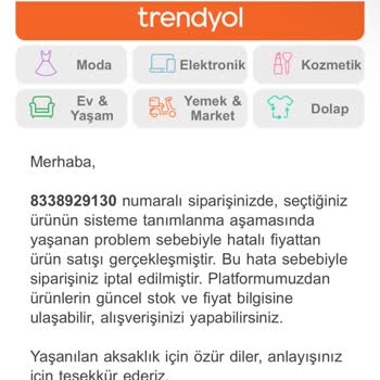 Trendyol Ve Estee Lauder Ürün İptali Sorunu