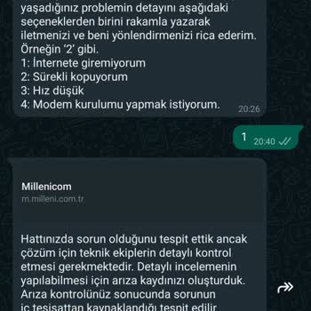 Millenicom Nakil Sonrası Bağlantı Hatası