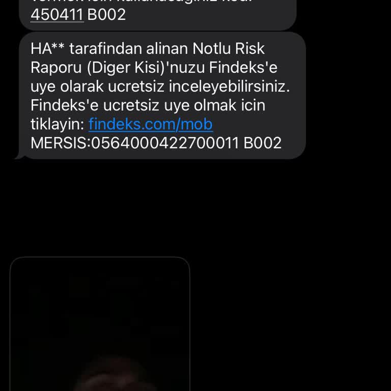 Bilmediğim Findeks Mesajı Şikayet