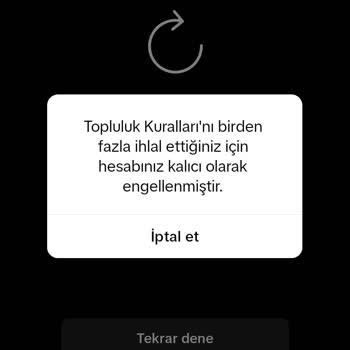 TikTok Hesabım Ban Yedi