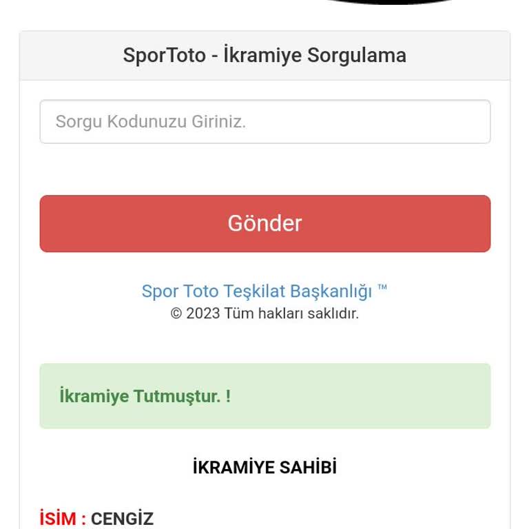 Spor Toto Teşkilatı Kupon İkramiyesi Hakkında