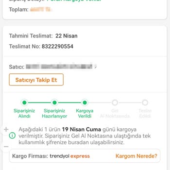 Trendyol Express Trendyol Expres 10 Gündür Siparişi Teslim Etmemesi