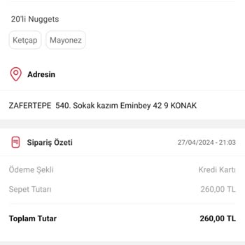 Tıkla Gelsin Hayal Kırıklığı Yaratan Popeyes Siparişi